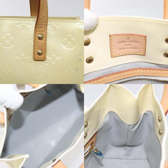 LOUIS VUITTON Monogram Vernis Reade PM Hand Bag Perle M91336 - Picture 11 of 12